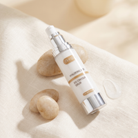 Renew Eye Serum on linen with pebbles